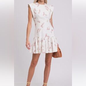 Zimmerman Dancer Linen Flounce Dress